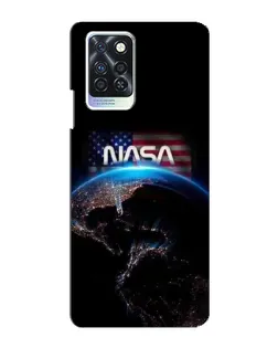 Чехол для Infinix Note 10 Pro с картинкой «Земля из космоса NASA»