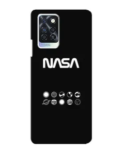 Чехол для Infinix Note 10 Pro с картинкой «NASA — технический принт»