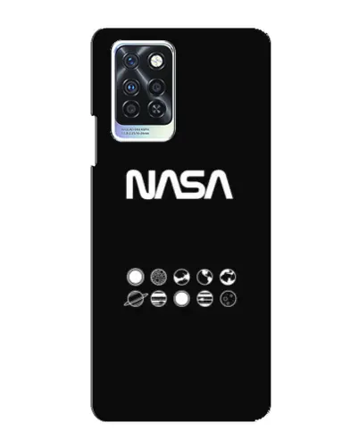 Чехол для Infinix Note 10 Pro с картинкой «NASA — технический принт»