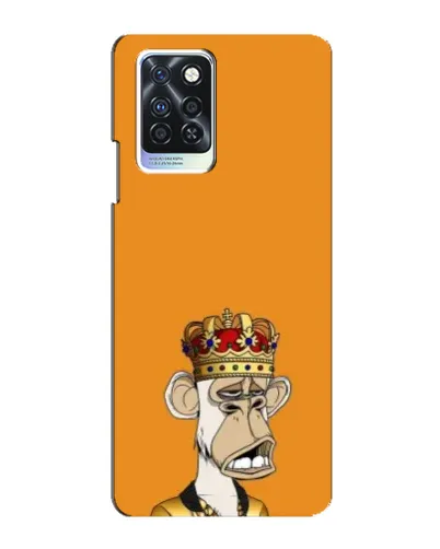 Чехол для Infinix Note 10 Pro с картинкой «Золотая обезьяна Bored Ape»