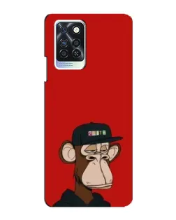 Чехол для Infinix Note 10 Pro с картинкой «Bored Ape — красный фон» Чехол для Infinix Note 10 Pro с картинкой «Bored Ape — красный фон»
