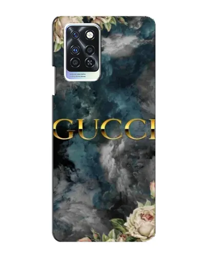 Чехол для Infinix Note 10 Pro с картинкой «Абстрактные цветы Gucci»