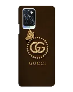 Чехол для Infinix Note 10 Pro с картинкой «Gucci — золотая бабочка»
