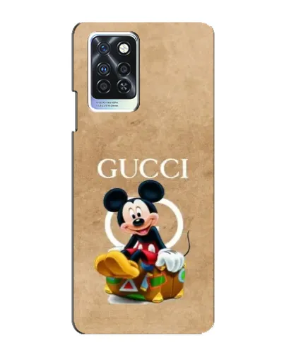 Чехол для Infinix Note 10 Pro с картинкой «Микки Маус Gucci — крафт»