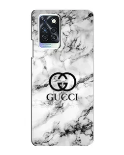 Чехол для Infinix Note 10 Pro с картинкой «Gucci — мраморный шик»