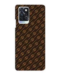 Чехол для Infinix Note 10 Pro с картинкой «Gucci — золотые диагонали»