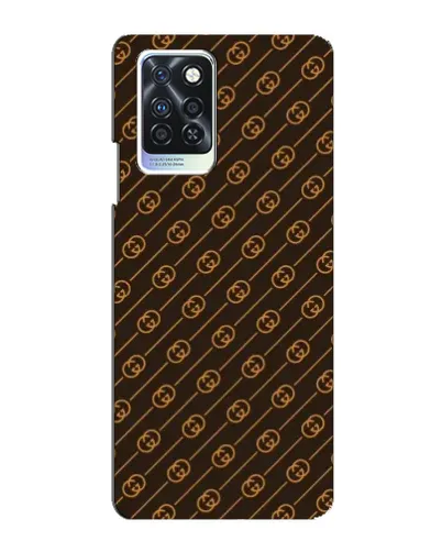 Чехол для Infinix Note 10 Pro с картинкой «Gucci — золотые диагонали»