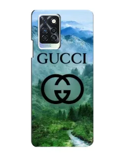 Чехол для Infinix Note 10 Pro с картинкой «Gucci — горный пейзаж»