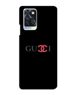 Чехол для Infinix Note 10 Pro с картинкой «Gucci — красный градиент»