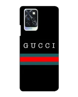 Чехол для Infinix Note 10 Pro с картинкой «Gucci — красный пояс»