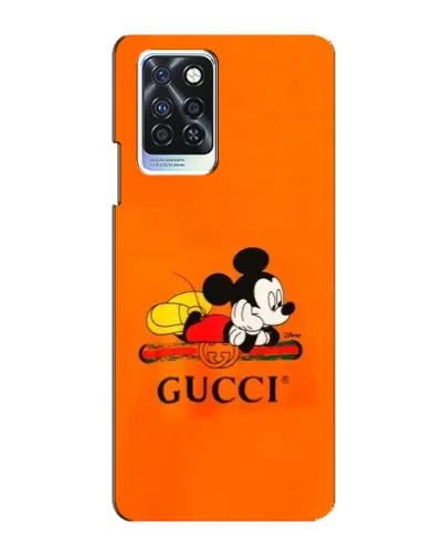 Чехол для Infinix Note 10 Pro с картинкой «Микки Маус Gucci — оранж» Чехол для Infinix Note 10 Pro с картинкой «Микки Маус Gucci — оранж»