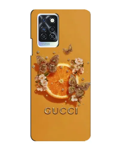 Чехол для Infinix Note 10 Pro с картинкой «Gucci — золотые бабочки» Чехол для Infinix Note 10 Pro с картинкой «Gucci — золотые бабочки»
