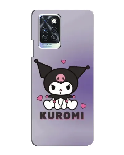Чехол для Infinix Note 10 Pro с картинкой «Kuromi — фиолетовый арт»