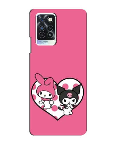 Чехол для Infinix Note 10 Pro с картинкой «Kuromi и My Melody»