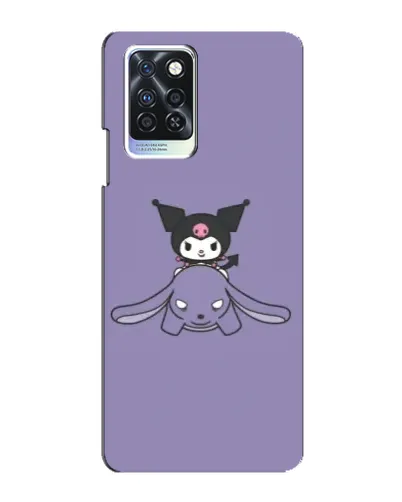 Чехол для Infinix Note 10 Pro с картинкой «Kuromi на лиловом фоне»