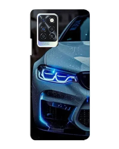 Чехол для Infinix Note 10 Pro с картинкой «Взгляд BMW с синими фарами» Чехол для Infinix Note 10 Pro с картинкой «Взгляд BMW с синими фарами»