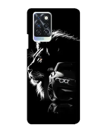 Чехол для Infinix Note 10 Pro с картинкой «BMW и лев» Чехол для Infinix Note 10 Pro с картинкой «BMW и лев»