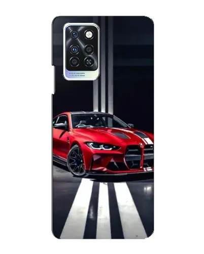 Чехол для Infinix Note 10 Pro с картинкой «Красная BMW на дороге» Чехол для Infinix Note 10 Pro с картинкой «Красная BMW на дороге»