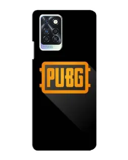 Чехол для Infinix Note 10 Pro с картинкой «PUBG — рамка лого»