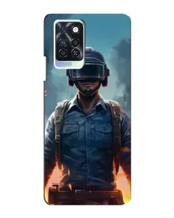 Чехол для Infinix Note 10 Pro с картинкой «PUBG — реалистичный герой»