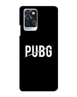 Чехол для Infinix Note 10 Pro с картинкой «PUBG — белый логотип»