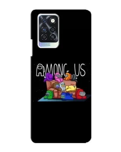 Чехол для Infinix Note 10 Pro с картинкой «Логотип Among Us»