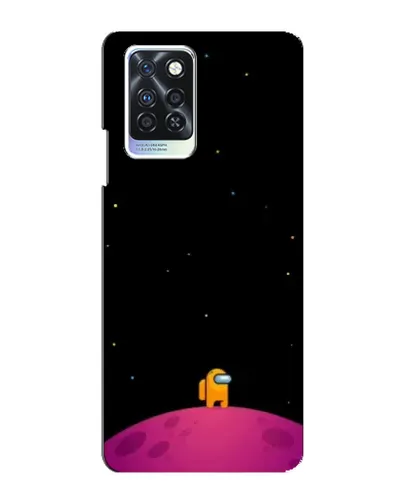 Чехол для Infinix Note 10 Pro с картинкой «Одинокий герой на планете»