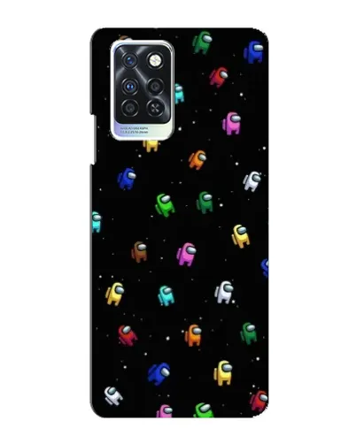 Чехол для Infinix Note 10 Pro с картинкой «Экипаж Among Us»