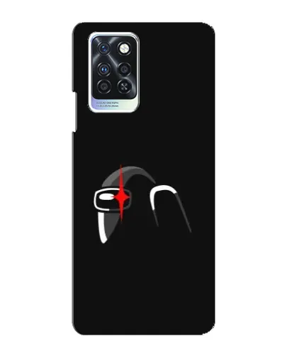 Чехол для Infinix Note 10 Pro с картинкой «Among Us шлем»