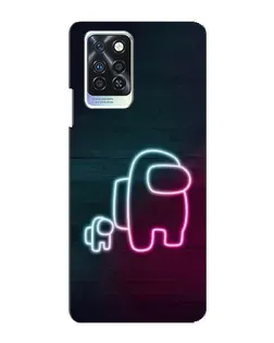 Чехол для Infinix Note 10 Pro с картинкой «Among Us неон-арт» Чехол для Infinix Note 10 Pro с картинкой «Among Us неон-арт»