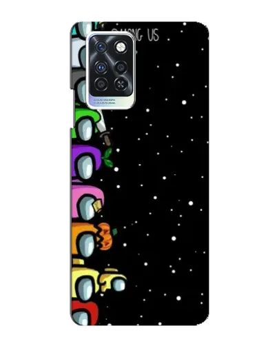 Чехол для Infinix Note 10 Pro с картинкой «Команда Among Us»