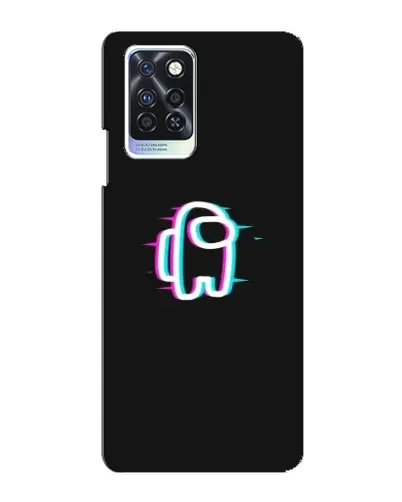 Чехол для Infinix Note 10 Pro с картинкой «Among Us неон»