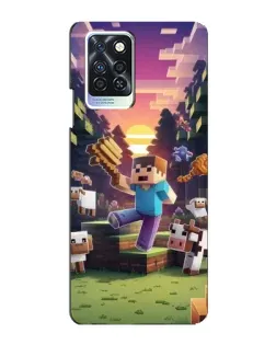 Чохол для Infinix Note 10 Pro з картинкою «Стів на фермі»