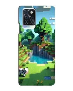 Чохол для Infinix Note 10 Pro з картинкою «Minecraft літній день»