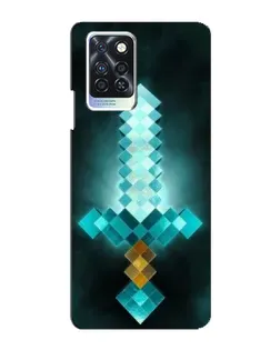 Чохол для Infinix Note 10 Pro з картинкою «Алмазний меч неон»