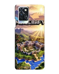 Чохол для Infinix Note 10 Pro з картинкою «Minecraft панорама»