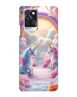 Чехол для Infinix Note 10 Pro с картинкой «Радуга и единороги» Чехол для Infinix Note 10 Pro с картинкой «Радуга и единороги»