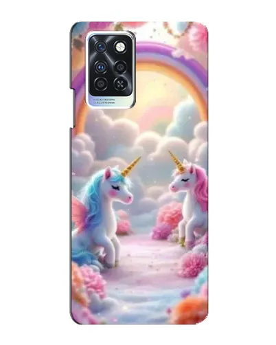 Чехол для Infinix Note 10 Pro с картинкой «Радуга и единороги» Чехол для Infinix Note 10 Pro с картинкой «Радуга и единороги»