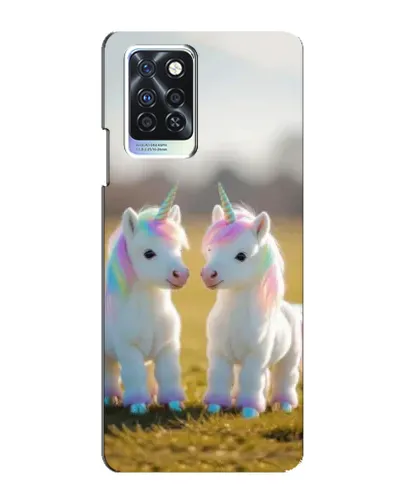 Чехол для Infinix Note 10 Pro с картинкой «Пара единорогов» Чехол для Infinix Note 10 Pro с картинкой «Пара единорогов»