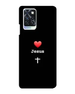 Чехол для Infinix Note 10 Pro с картинкой «Сердце - Jesus» Чехол для Infinix Note 10 Pro с картинкой «Сердце - Jesus»