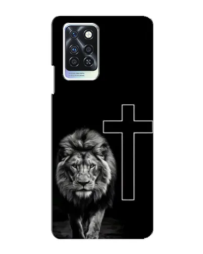 Чехол для Infinix Note 10 Pro с картинкой «Лев и Крест»