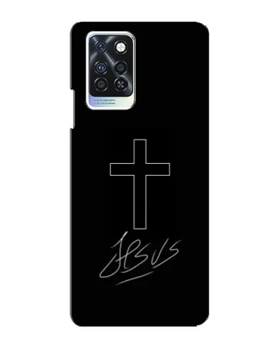 Чехол для Infinix Note 10 Pro с картинкой «Графический крест Jesus» Чехол для Infinix Note 10 Pro с картинкой «Графический крест Jesus»