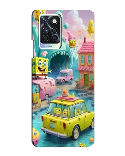 Чехол для Infinix Note 10 Pro с картинкой «Монстр-трак приключения»