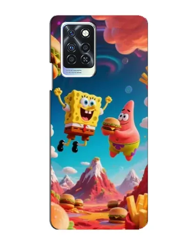 Чехол для Infinix Note 10 Pro с картинкой «Космический фастфуд»