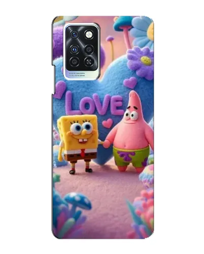 Чехол для Infinix Note 10 Pro с картинкой «Губка Боб Патрик»
