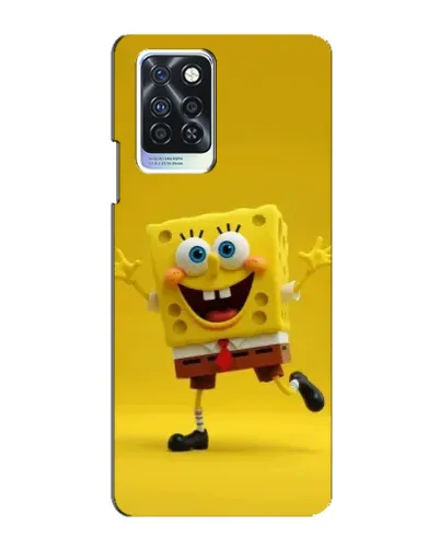 Чехол для Infinix Note 10 Pro с картинкой «Позитивный Губка Боб»