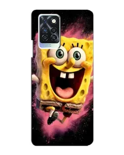 Чехол для Infinix Note 10 Pro с картинкой «Взрывной Спанч Боб»