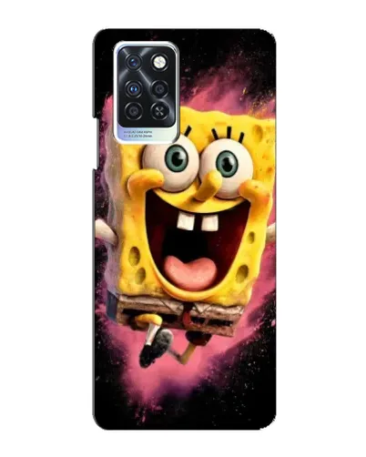 Чехол для Infinix Note 10 Pro с картинкой «Взрывной Спанч Боб»