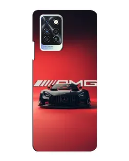 Чехол для Infinix Note 10 Pro с картинкой «Mercedes AMG — красная линия»