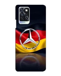 Чехол для Infinix Note 10 Pro с картинкой «Mercedes — флаг Германии»